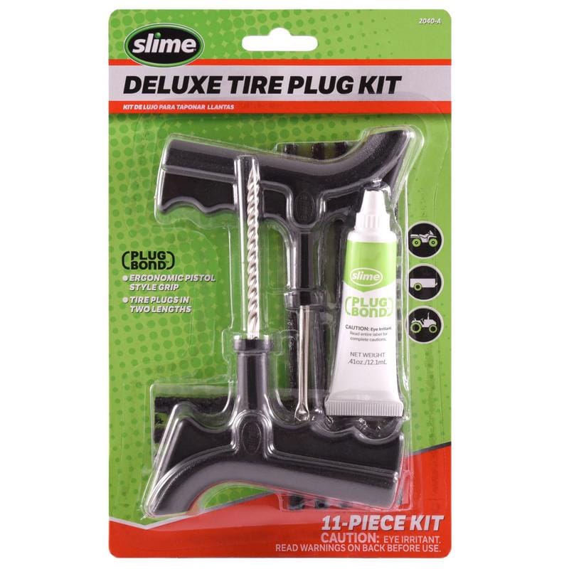 Slime 2040-A Deluxe Tire Plug Kit For ATVS, Wheelbarrows, Lawn Mowers