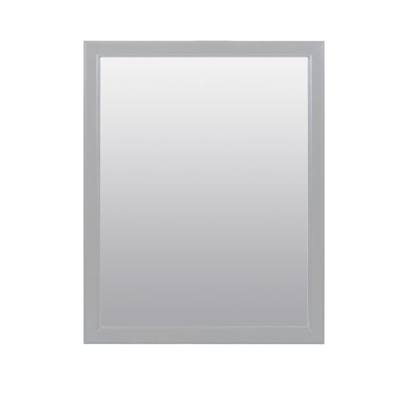 Zenna Home M2025GY 25 in. H X 20 in. W Bathroom Mirror Matte Gray