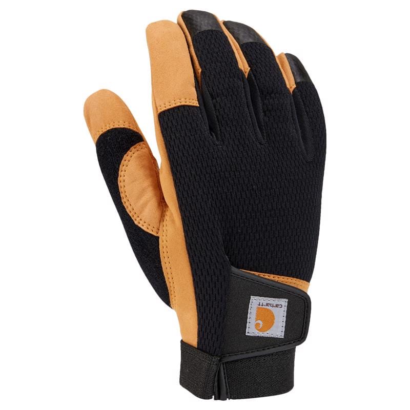 Carhartt GD0779MBLKBLY-L Men's Indoor/Outdoor Grip Gloves Black/Yellow L 1 pair