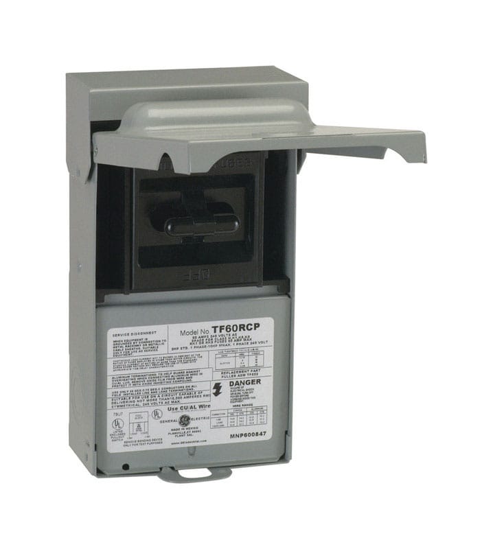 Abb U065F1P 60 amps Fusible 2-Pole AC Disconnect