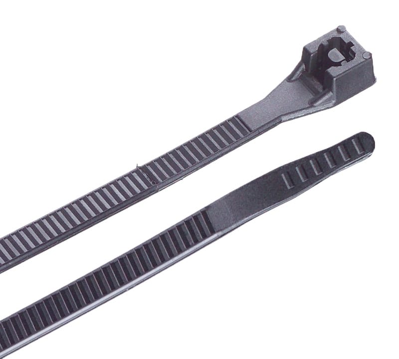 Gardner Bender 46-308UVBFZCC 8 in. L Black Cable Tie 100 pk