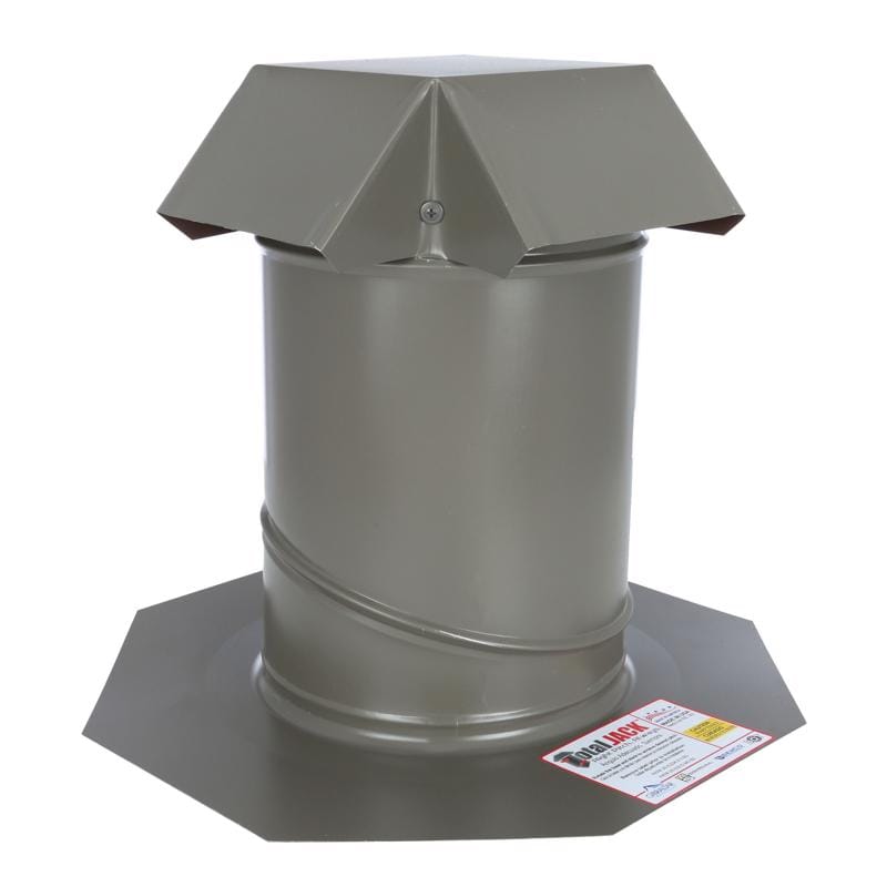 Air Vent JACK8WWD Total Jack 15 in. W X 15 in. L Galvanized Steel Roof Flashing Weathered Wood