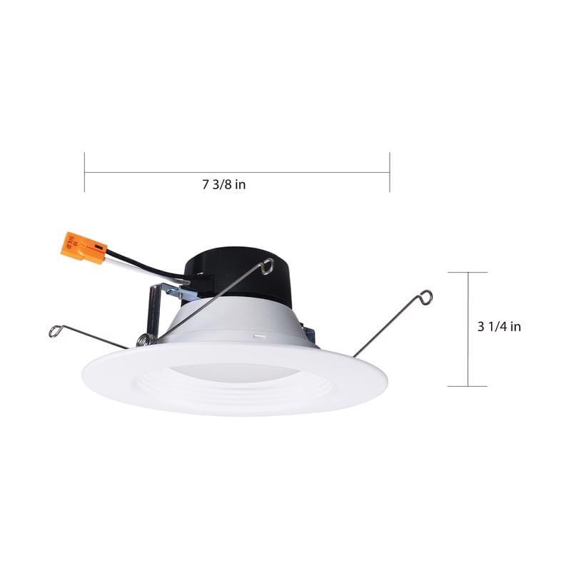 Satco S11801R1 Nuvo White 5-6 in. W Plastic LED Retrofit Recessed Lighting 9 W