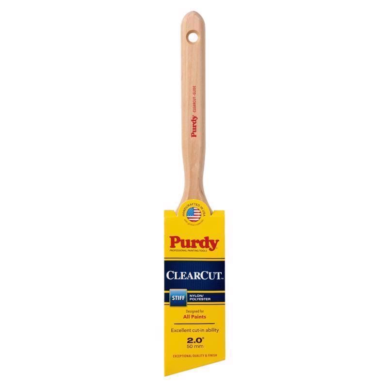 Purdy 144152120 Clearcut Glide 2 in. Stiff Angle Trim Paint Brush