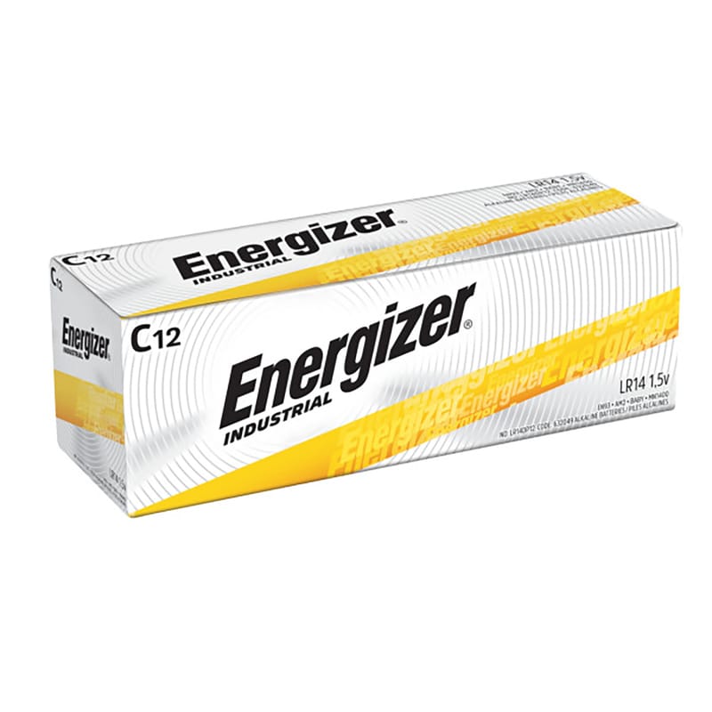 Energizer EN93 Industrial C Alkaline Batteries 12 pk Boxed