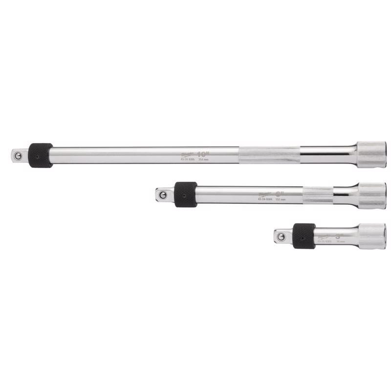 Milwaukee TOOL 48-22-9361 Milwaukee 3/8 in. drive Locking Socket Extension Set 3 pc