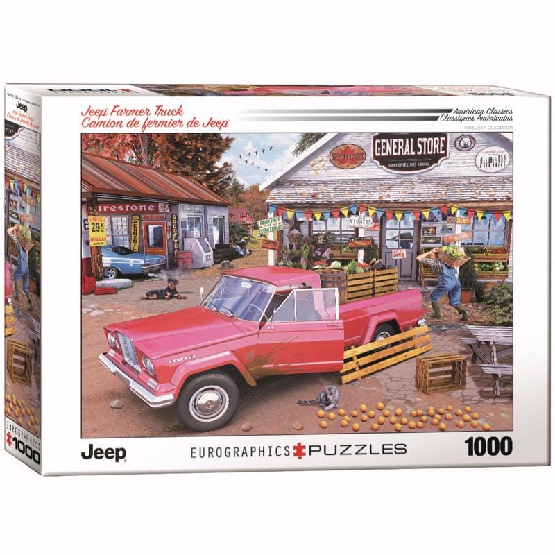 Eurographics 6000-5703 Jeep Farmer Truck Puzzles Multicolored 1000 pc