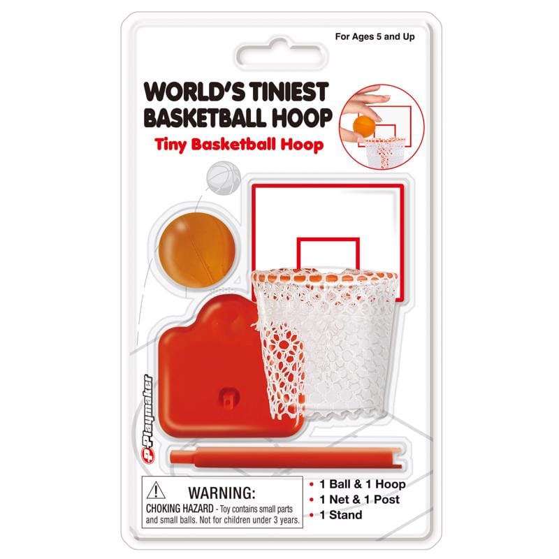 World'S Tiniest 10571 Tiny Basketball Hoop Multicolored 5 pc