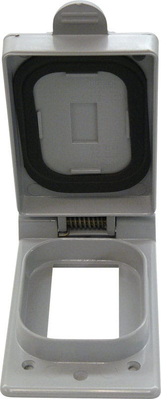 Cantex 5133348B Rectangle PVC 1 gang 5-7/16 in. H X 2-7/8 in. W Box Cover