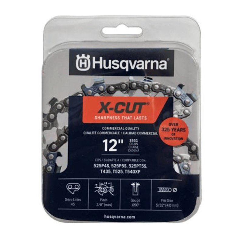 Husqvarna 597469545 12" Chn S93G 3/8Min .050 45 Cs