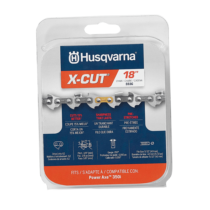 Husqvarna 597469562 Saw Chain S93G Semi Chisel 3/8