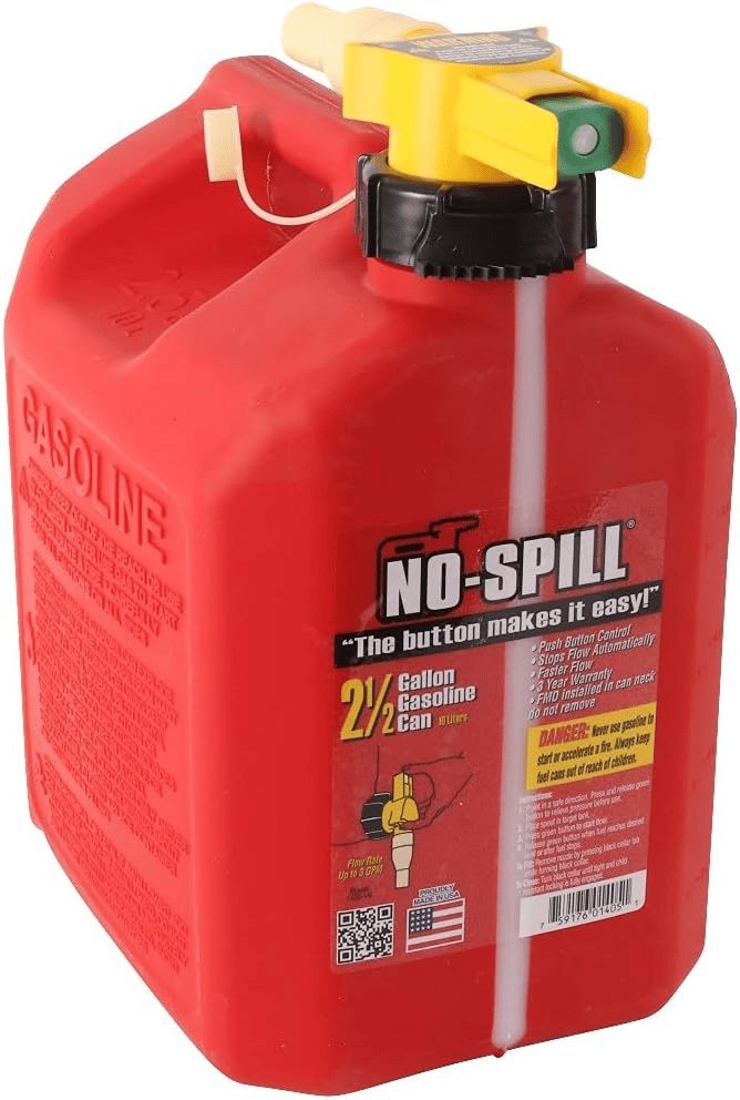 No Spill 1405 2-1/2 Gallon Poly Gas Can