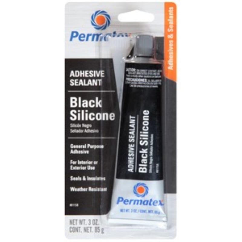 Permatex 81158 Black Silicone Adhsv 3Oz