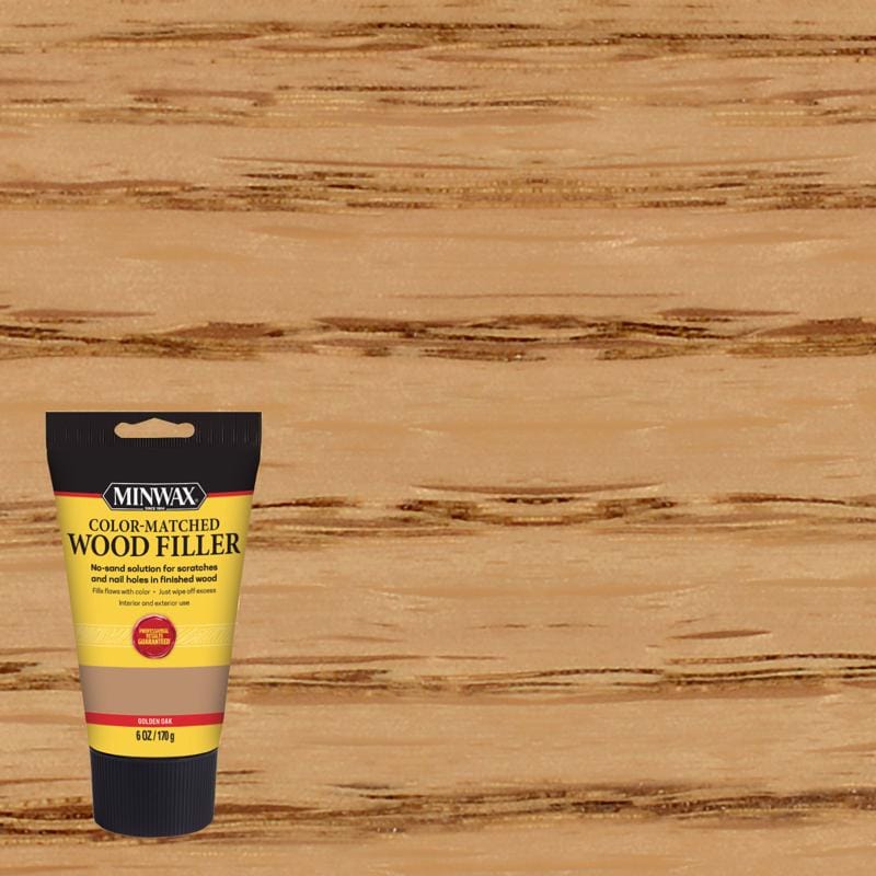 Minwax 448510000 Color-Matched Golden Oak Wood Filler 6 oz