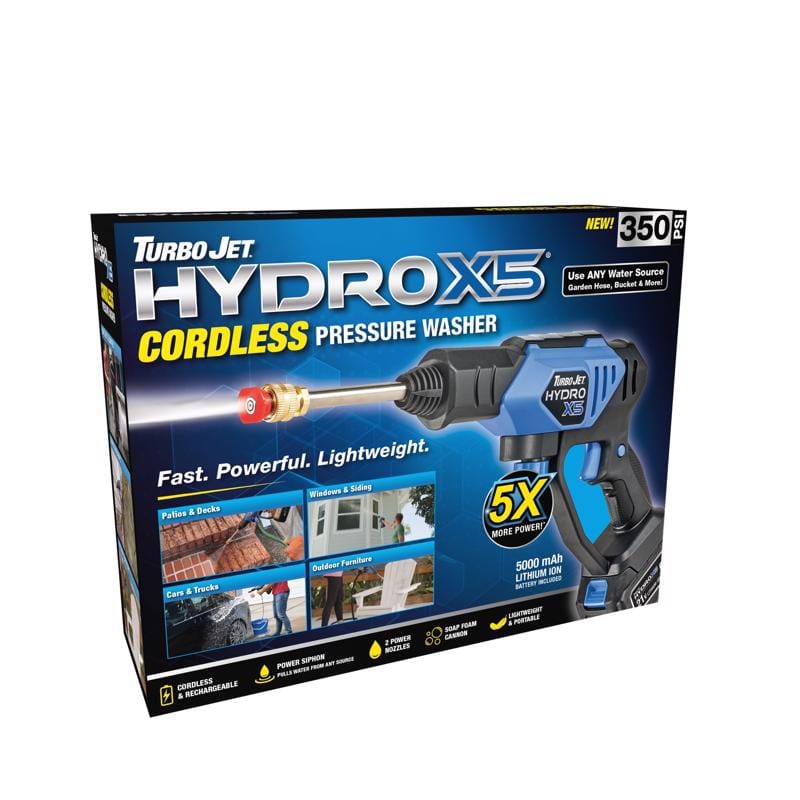 Turbo Jet TJHXR-MC4 350 psi Battery 0.92 gpm Pressure Washer