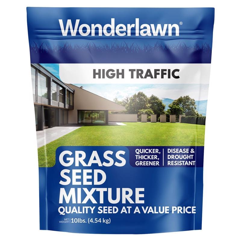 Wonderlawn 25000 High Traffic Mixed Sun or Shade Grass Seed 10 lb
