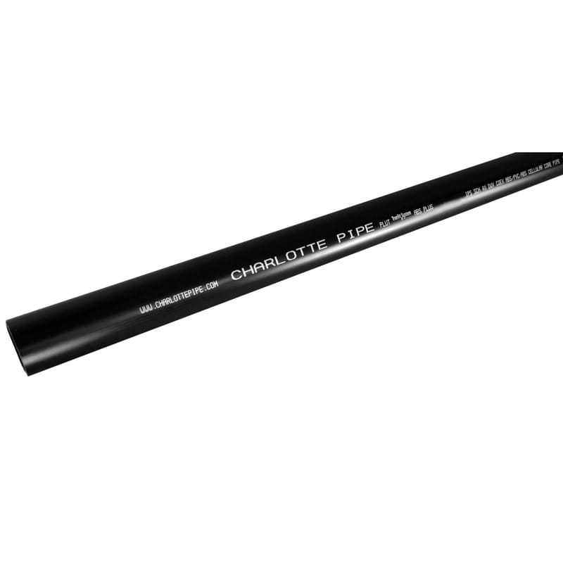 Charlotte Pipe APA 17200 0600 2 in. D X 10 ft. L ABS DWV Pipe