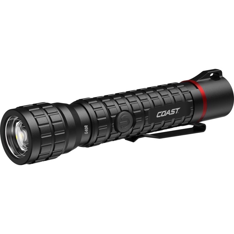 Coast 31485 G40R 1000 lm Black LED Rechargeable Rechargeable Flashlight 18650 Battery