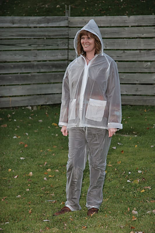 Boulder Creek 61102CM Clear Vinyl Three Piece Rain Suit Medium 11 mil