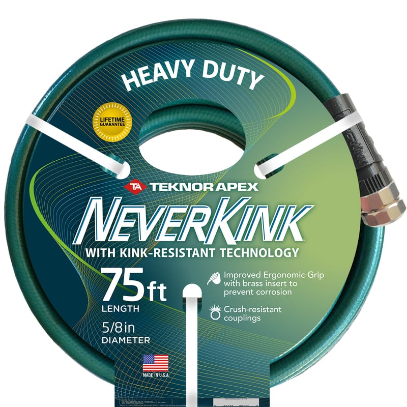 Teknor Apex 8617-75 NeverKink 5/8 in. D X 75 ft. L Heavy Duty Garden Hose