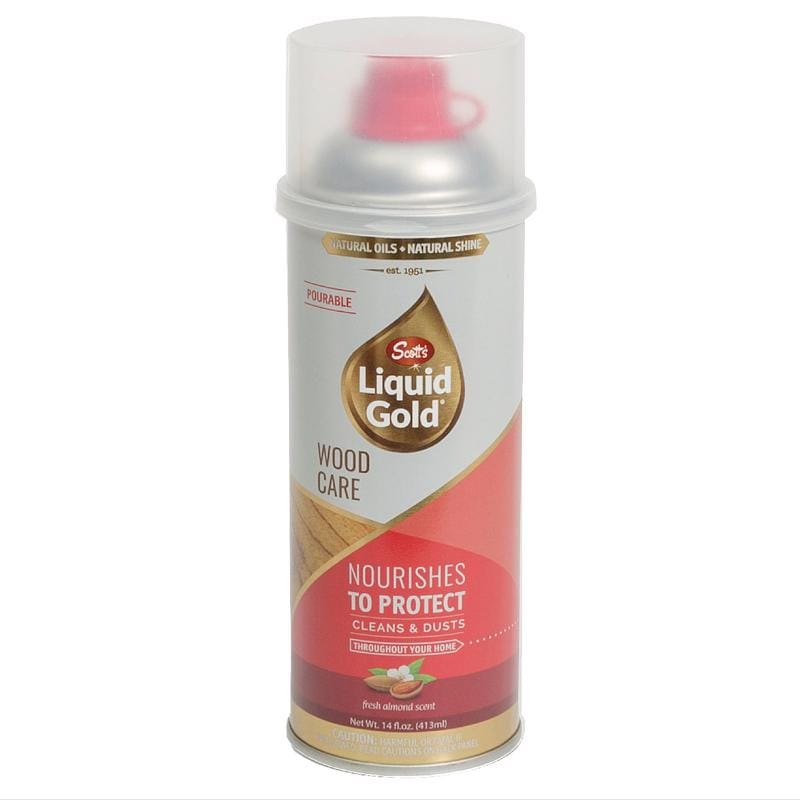 Scotts 10018 Liquid Gold Almond Scent Wood Cleaner and Preservative 14 oz Liquid