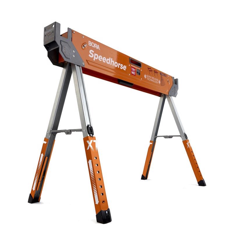 Bora PM-4550 Speedhorse 45.13 in. H X 5.95 in. W X 3.3 in. D Adjustable Sawhorse 1500 lb. cap. 1 pc