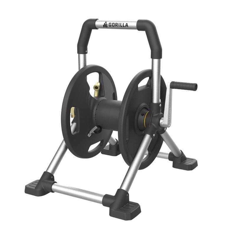 Gorilla GRS-150H 150 ft. Black/Gray Retractable Free Standing Hose Reel Cart