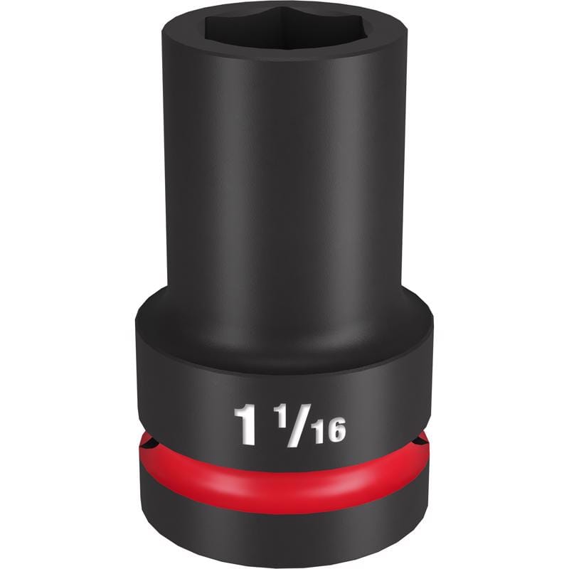 Milwaukee Tool 49-66-6505 Milwaukee 1-1/16 in. X 1 in. drive SAE 6 Point Deep Impact Socket 1 pc