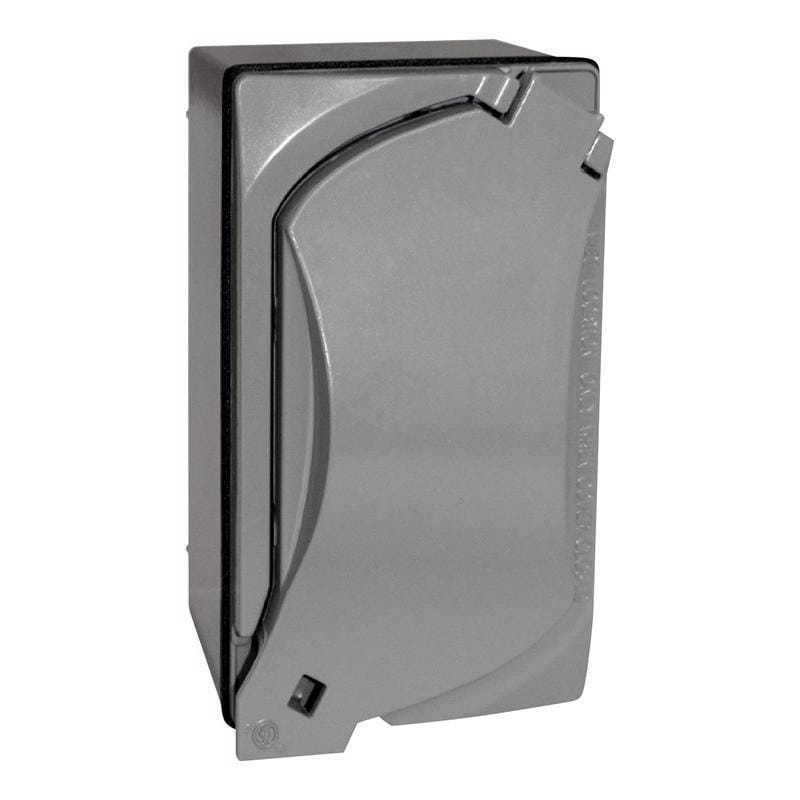 Sigma Engineered Solutions 16446 Rectangle Die-Cast Metal 1 gang 4.58 in. H X 2.83 in. W Duplex Outlet Kit