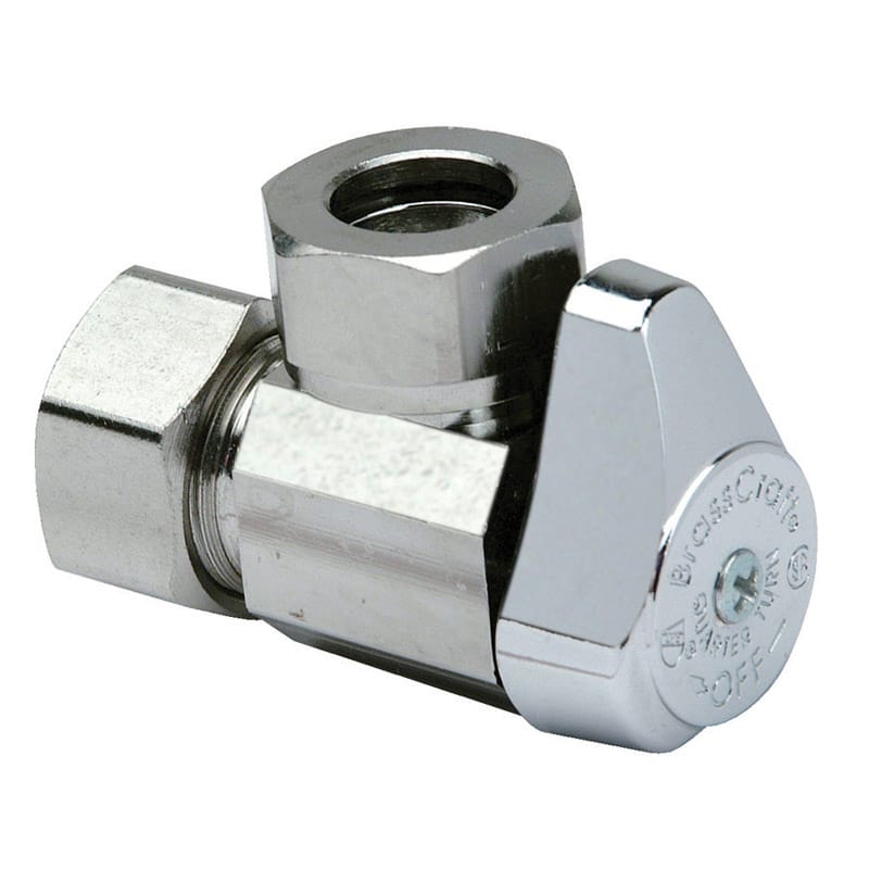 Brasscraft G23341X C1 1/2 in. FPT X 1/2 in. MPT Brass Angle Stop Valve