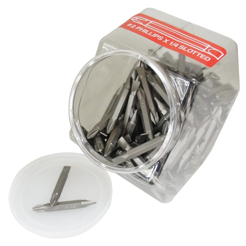 Best Way Tools B83250 Phillips/Slotted #2 X 2 in. L Insert Bit Carbon Steel 150 pc