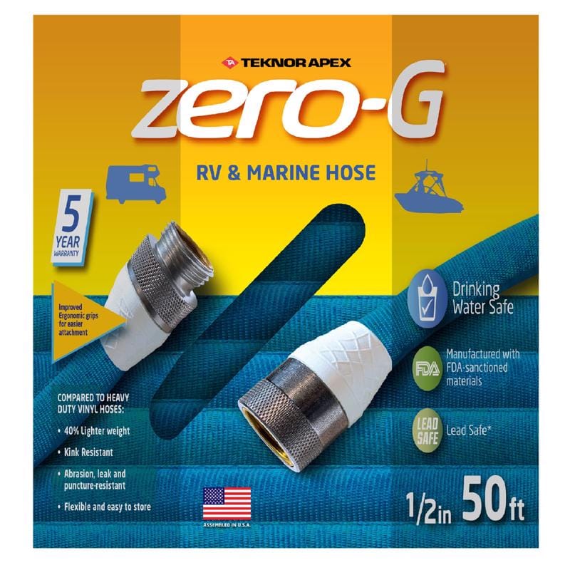 Teknor Apex 4006-50 Zero-G 1/2 in. D X 50 ft. L Heavy Duty RV/Marine Hose