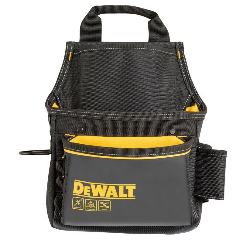 Dewalt DWST540101 12 pocket Ballistic Nylon Professional Tool Pouch Black/Yellow