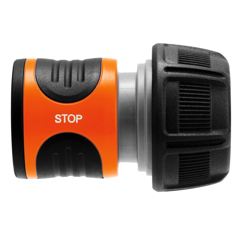 Gardena 18214-80.000.00 5/8 in. Plastic Threaded Male Hose End Repair Connector with Water Stop
