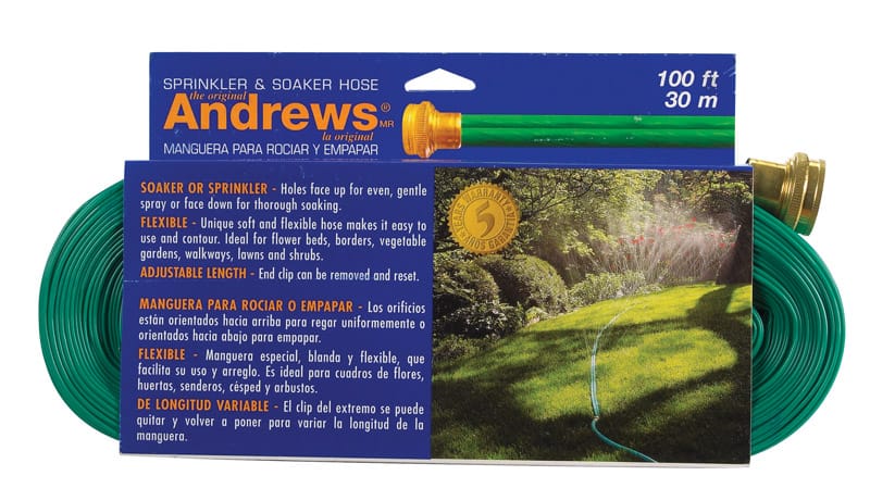 Andrews 10-12349 1 in. D X 100 ft. L Medium Duty Sprinkler/Soaker Hose
