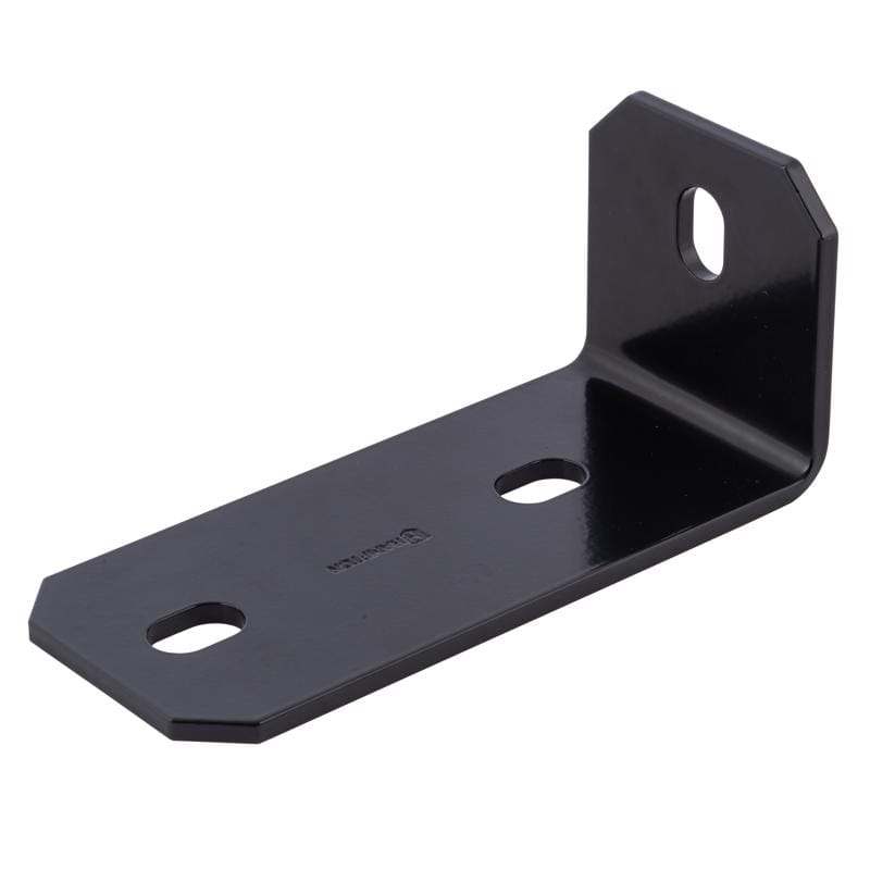 Hampton 02-3405-324 3 in. H X 6.5 in. W X 1/8 in. D Black Steel Inside/Outside Corner Brace