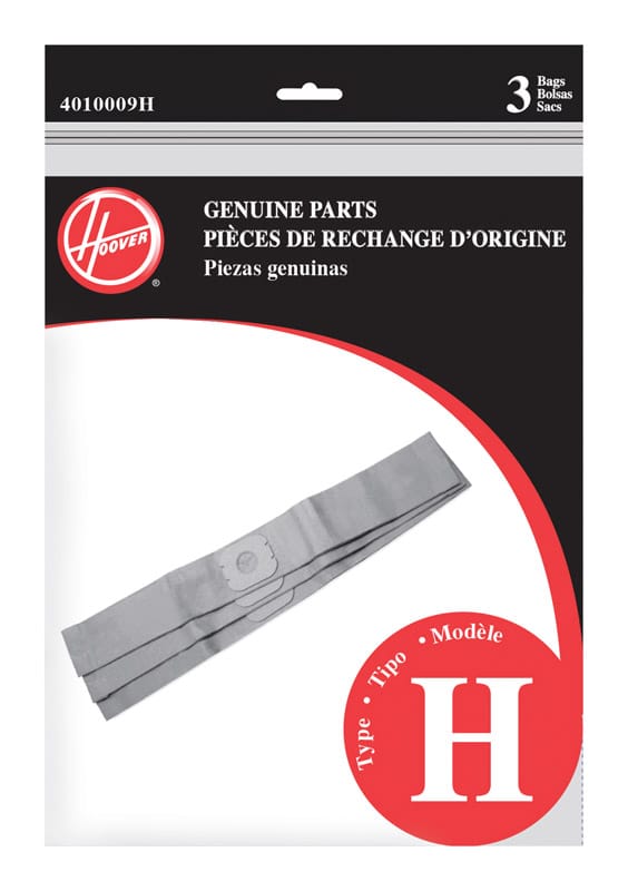 Hoover 4010009H Vacuum Bag For Hoover Canisters 3 pk