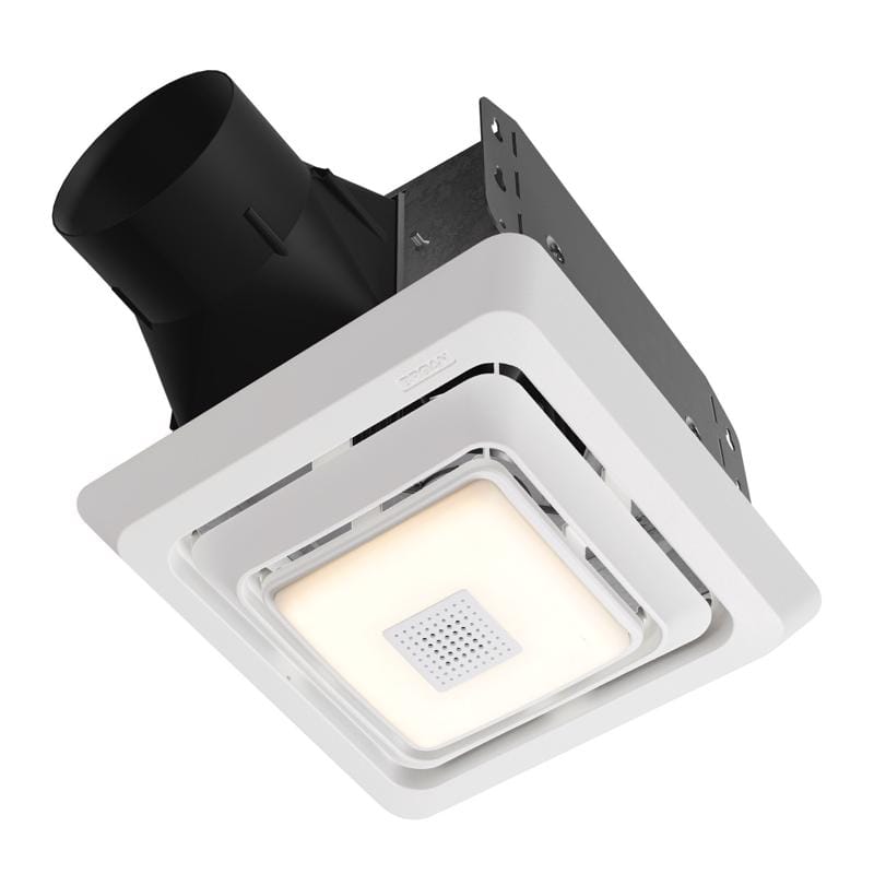 Broan-Nutone BEL7A Roomside 70 CFM 2 Sones Bathroom Exhaust Fan with Bluetooth Speaker and Light