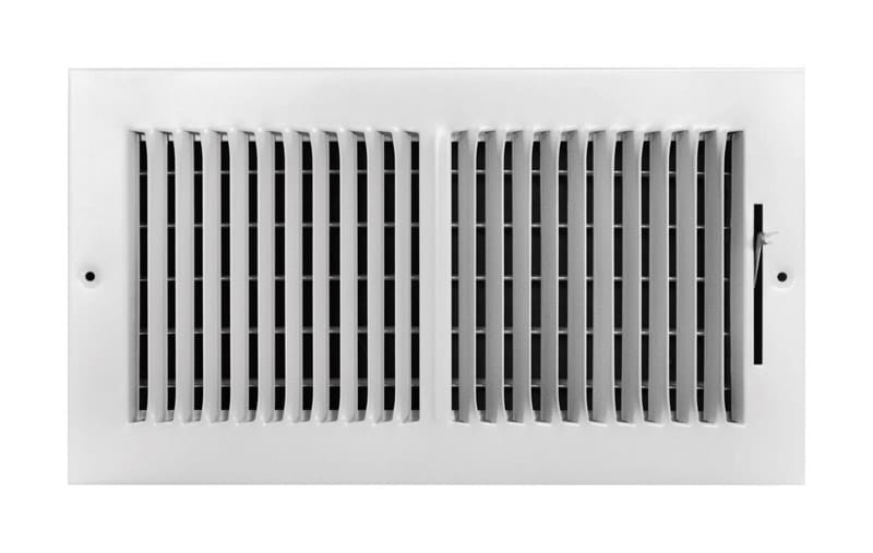 Tru Aire C102M12X06 6 in. H X 12 in. W 2-Way Powder Coat White Steel Wall/Ceiling Register