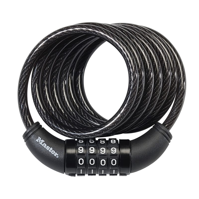 Master Lock 8114D 5/16 in. D X 72 in. L Vinyl Coated Steel Locking Cable