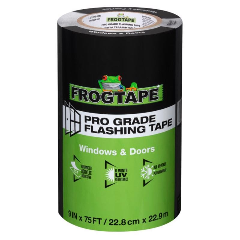 Frogtape 105726 Pro Grade 9 in. W X 75 ft. L Tape Flashing Tape Black
