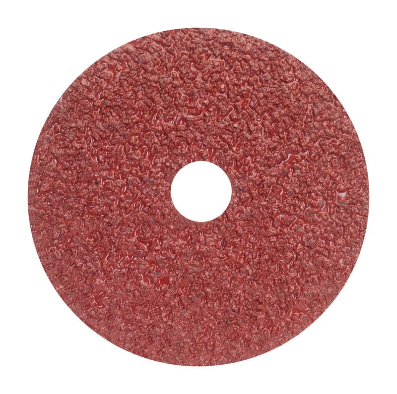 Norton 07660701915 5 in. Aluminum Oxide Center Mount F226/F240 Fiber Disc 16 Grit Extra Coarse 25 pk