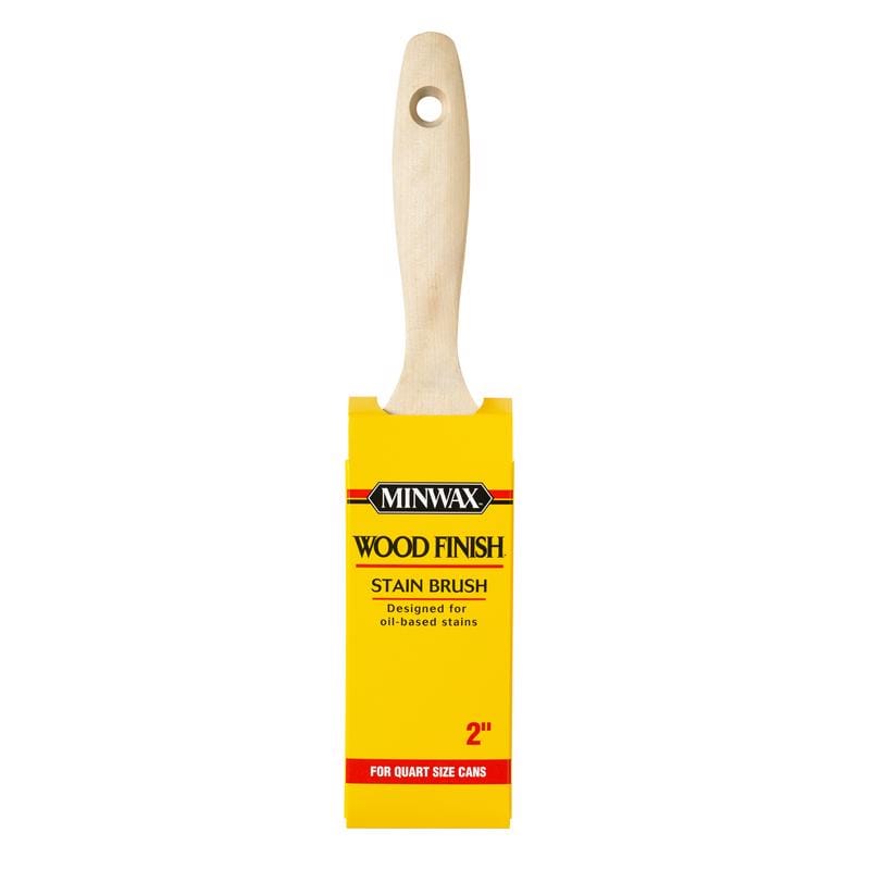 Minwax 427280200 Wood Finish 2 in. Flat Stain Brush
