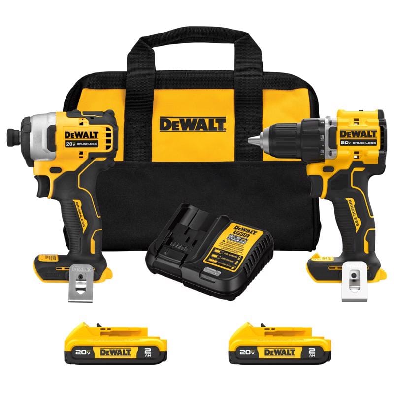 Dewalt DCK225D2 20V MAX ATOMIC Cordless Brushless 2 Tool Compact Drill and Impact Driver Kit