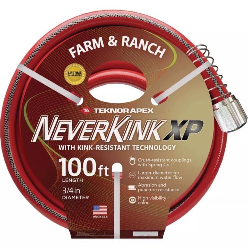 Teknor Apex 9846-100 NeverKink Pro 3/4 in. D X 100 ft. L Heavy Duty Contractor Grade Garden Hose