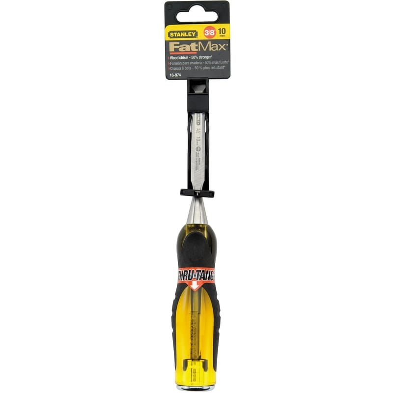 Stanley 16-974 FatMax Thru-Tang 3/8 in. W Wood Chisel 1 pk