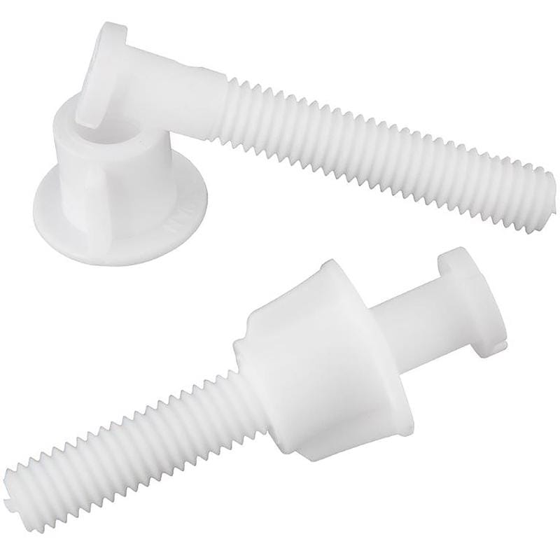 Plumb Pak PP835-39 Toilet Seat Hinge Bolts White Plastic For Universal