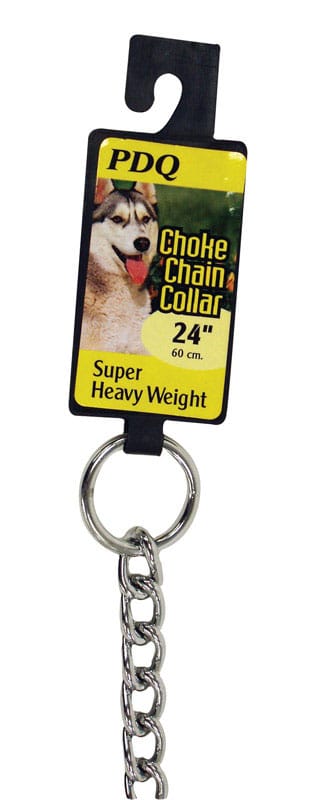 PDQ 12624 Silver Steel Dog Choke Chain Collar Large/X-Large