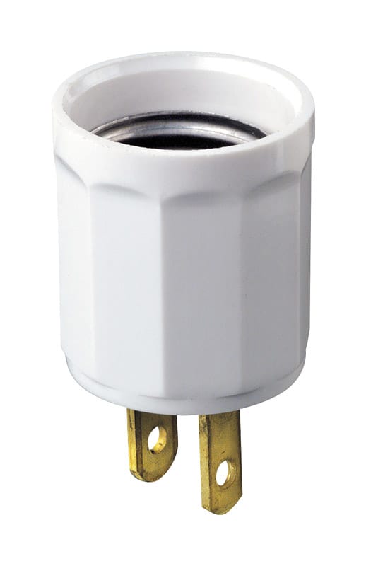 Leviton 00061-00W Polarized 1 outlets Adapter 1 pk