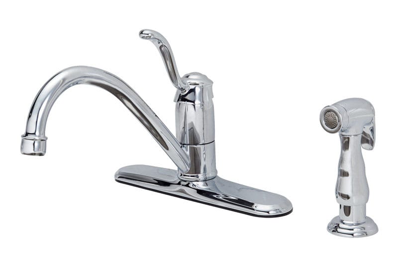 Oakbrook Collection 67814W-1101 Tucana One Handle Chrome Kitchen Faucet Side Sprayer Included